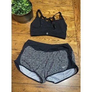 𝅺athleta Strappy Bra  Womens  Nike Shorts Small